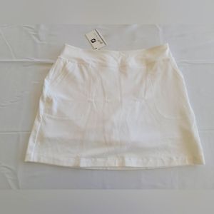 FootJoy FJ women's Golf Skort White size Large New With Tags